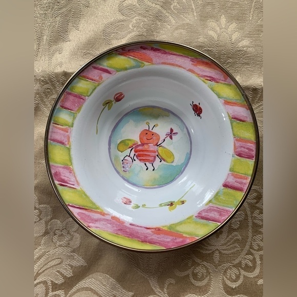 MacKenzie-Childs 6" Bee Bowl – Vintage - Picture 2 of 4